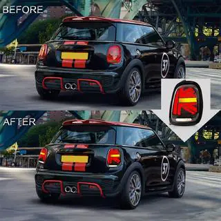 Tylne lampy LED w stylu Union Jack Red (2 szt) Mini Cooper F55/56/57 2014-2023 zdjęcia 1