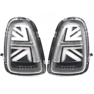 Tylne lampy LED w stylu Union Jack Black V-2 (2 szt.)