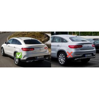 Tylny dyfuzor z końcówkami Srebrny (design GLE63) zdjęcia 4