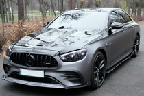 Mercedes E-class W213 2016-2023 Nakładki na przednie błotniki z karbonu zdjęcia 6