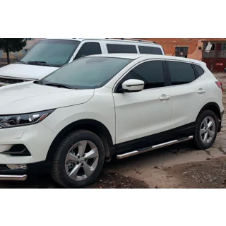Rury Boczné (2017-2021, 2 szt., Stal Nierdzewna) Nissan Qashqai 2014-2021 zdjęcia 1