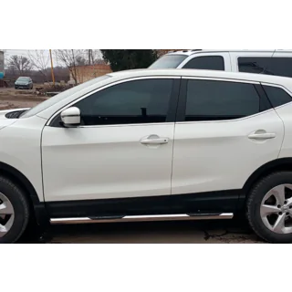 Rury Boczné (2017-2021, 2 szt., Stal Nierdzewna) Nissan Qashqai 2014-2021 zdjęcia 3