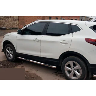 Rury Boczné (2017-2021, 2 szt., Stal Nierdzewna) Nissan Qashqai 2014-2021 zdjęcia 4