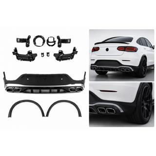 Tylny Dyfuzor z Końcówkami Srebrny (Design AMG63 2020-2022) zdjęcia 1