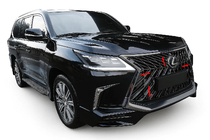 Lexus LX570/450d 2008-2022 Obramowanie grilla BlackEdition (do TRD 2016+) zdjęcia 1