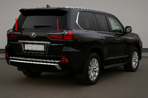 Lexus LX570/450d 2008-2022 Chromowane Nakładki na Tylne Lampy BlackEdition (do 2016+) zdjęcia 1