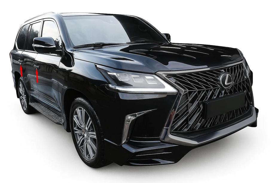 Lexus LX570/450d 2008-2022 Chromowane Nakładki na Klameki BlackEdition (dla 2016+) Image