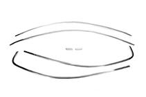 Volkswagen Jetta 2011-2018 Górne listwy szyb 6 szt, stal nierdzewna zdjęcia 2