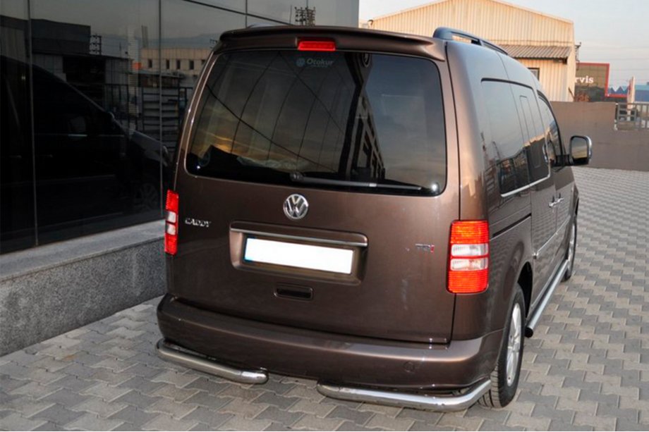 Volkswagen Caddy 2010-2015 Tylne narożniki AK003 (2 szt., stal nierdzewna) Image
