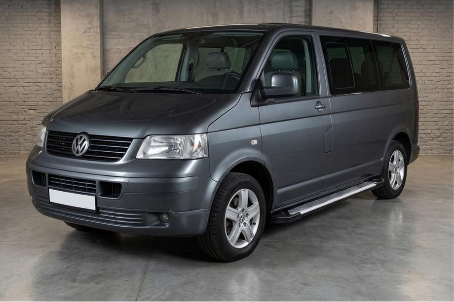 Volkswagen T5 Transporter 2003-2010 Progi Boczné Line (2 szt., Aluminium) Długa Baza Image