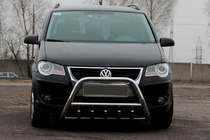 Volkswagen Touran 2003-2010 Pałąk Przedni WT003 (Stal Nierdzewna) 60 mm, z napisem zdjęcia 1