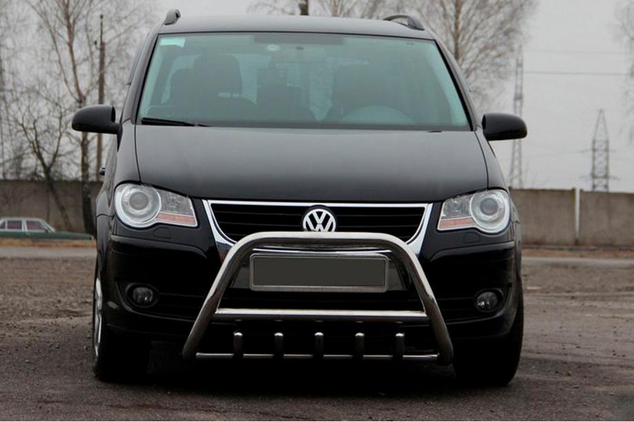 Volkswagen Touran 2003-2010 Pałąk Przedni WT003 (Stal Nierdzewna) 60 mm, z napisem Image