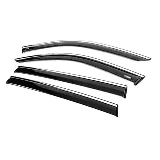 Deflektory szyb z listwą chromowaną (4 szt, Niken) zdjęcia 3