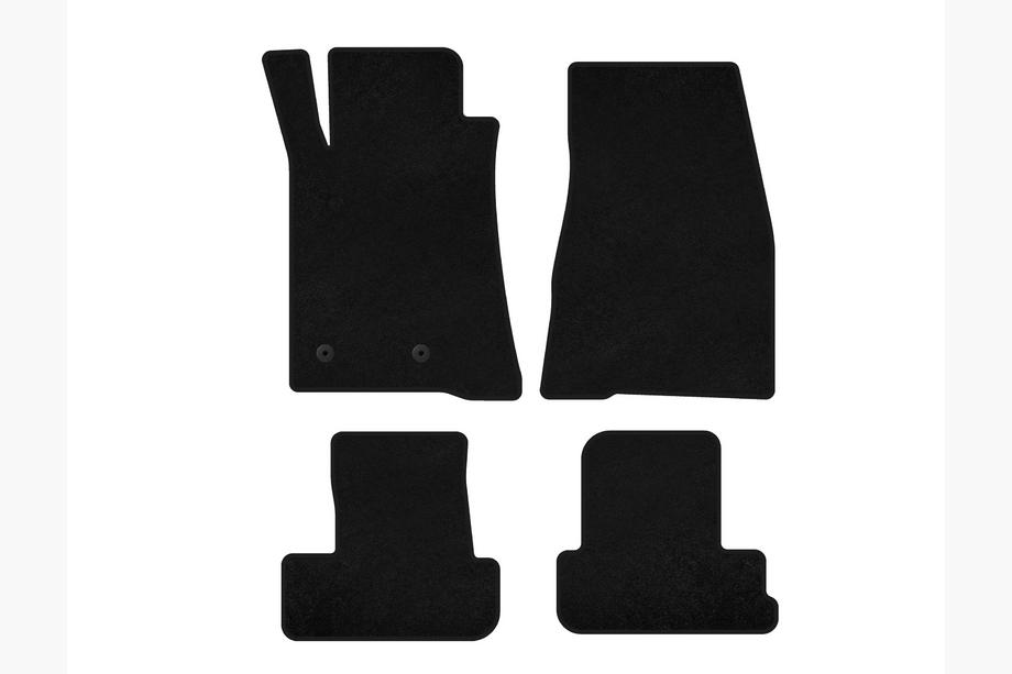 Ford Mustang 2005-2014 Dywaniki welurowe Premium (2009-2014, GT, Cabriolet, Czarny) Image