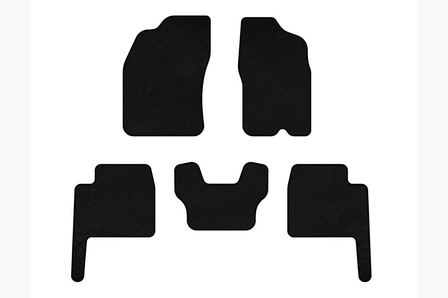 Dodge Durango 2004-2009 Dywaniki welurowe Premium (Czarny) Image