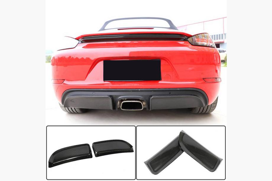 Porsche Boxster/Cayman 982 (718) 2016- Dyfuzor Tylny Zderzaka V2 (2016-2019, Carbon) Image