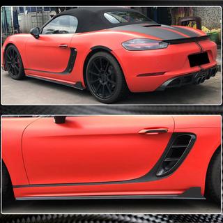 Progi Boczne V1 (2016-2019, Carbon) Porsche Boxster/Cayman 982 (718) 2016- zdjęcia 4