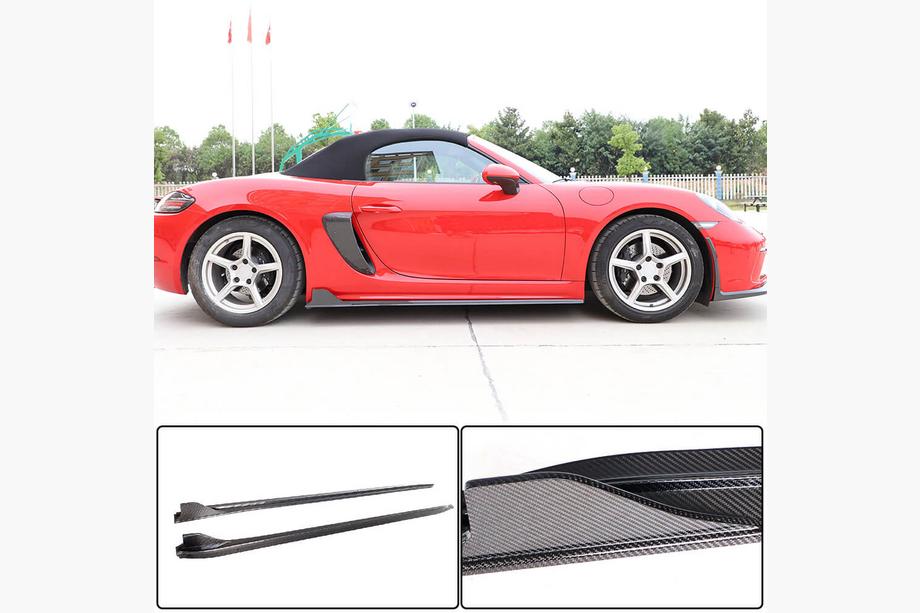 Porsche Boxster/Cayman 982 (718) 2016- Progi Boczne V1 (2016-2019, Carbon) Image