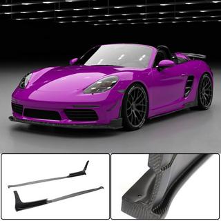 Progi Boczne V2 (2016-2019, Carbon) Porsche Boxster/Cayman 982 (718) 2016- zdjęcia 1