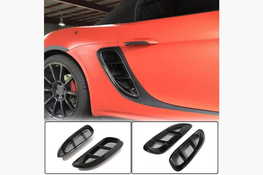Porsche Boxster/Cayman 982 (718) 2016- Nakładki na przednie błotniki (Carbon) Image