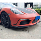 Porsche Boxster/Cayman 982 (718) 2016- Nakładka na przedni zderzak Lip V2 (2016-2019, karbon) zdjęcia 4