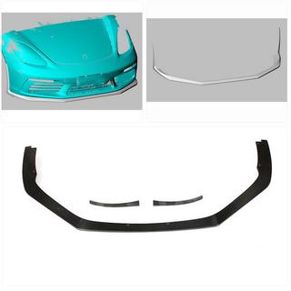 Nakładka na przedni zderzak Lip V2 (2016-2019, karbon) Porsche Boxster/Cayman 982 (718) 2016- zdjęcia 2