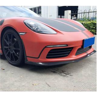 Nakładka na przedni zderzak Lip V2 (2016-2019, karbon) Porsche Boxster/Cayman 982 (718) 2016- zdjęcia 4