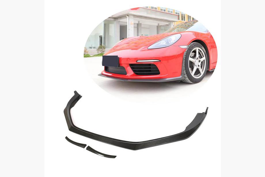 Porsche Boxster/Cayman 982 (718) 2016- Nakładka na przedni zderzak Lip V2 (2016-2019, karbon) Image