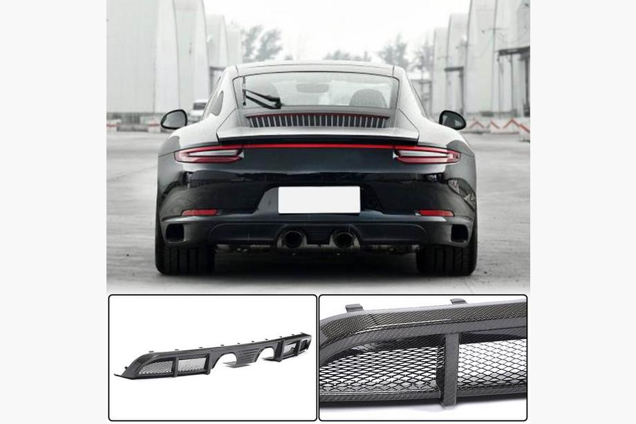 Porsche 911 (991) 2011–2019 Dyfuzor tylnego zderzaka do Carrera 4 GTS 2017-2018, Carbon Image
