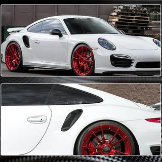 Nakładki na tylne błotniki z karbonu (do Turbo S 2014-2016) Porsche 911 (991) 2011–2019 zdjęcia 4