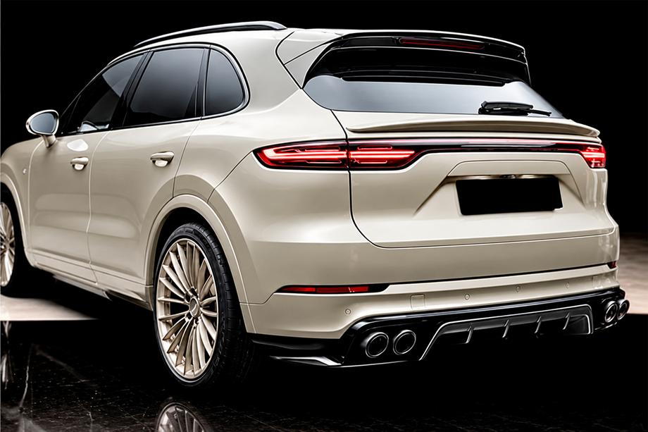 Porsche Cayenne 2018- Dyfuzor tylnego zderzaka (2018-2023, Carbon) Image