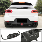 Porsche Macan 2014-2024 Dyfuzor Tylnego Zderzaka V2 (2014-2021, Carbon) zdjęcia 2