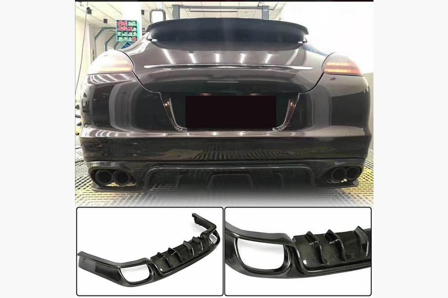 Porsche Panamera 2009-2016 Dyfuzor tylnego zderzaka (2009-2013, Carbon) Image