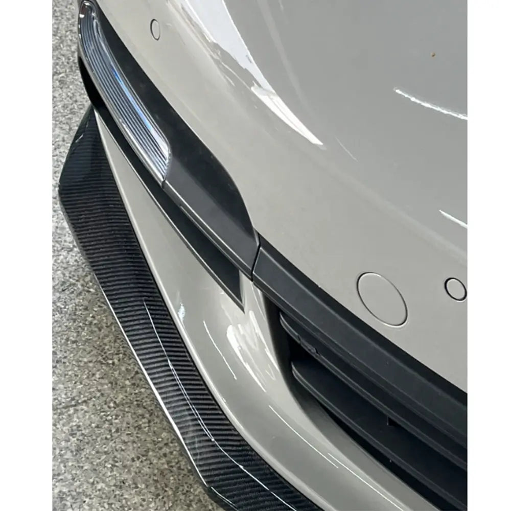 Porsche Panamera 2016-2023 Nakładka na Przedni Zderzak Lip (2016-2020, Carbon) zdjęcia 7