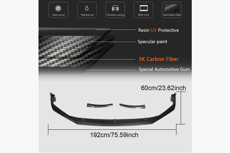 Porsche Panamera 2016-2023 Nakładka na Przedni Zderzak Lip (2016-2020, Carbon) Zdjęcia 8