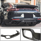 Porsche Panamera 2016-2023 Dyfuzor tylnego zderzaka (2016-2020, Carbon) zdjęcia 1