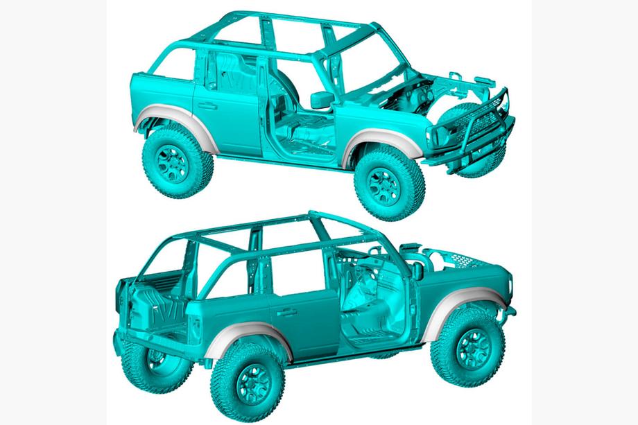 Ford Bronco 2021- Poszerzenia nadkoli (Carbon) Zdjęcia 2