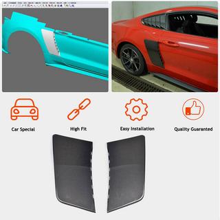 Nakładki na tylne błotniki (2015-2017, Carbon) Ford Mustang 2015-2023 zdjęcia 2