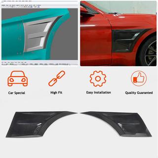 Nakładki na przednie błotniki (Carbon) Ford Mustang 2015-2023 zdjęcia 2