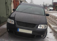 Volkswagen Caddy 2004-2010 Brewki na reflektory (czarne) zdjęcia 4