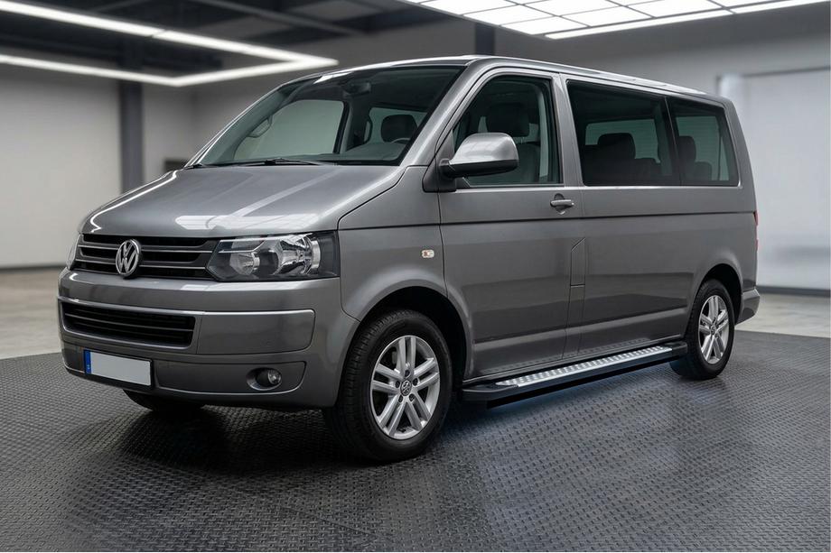Volkswagen T5 2010-2015 Progi Boczne Typ X5 LED (2 szt., Aluminium) Image