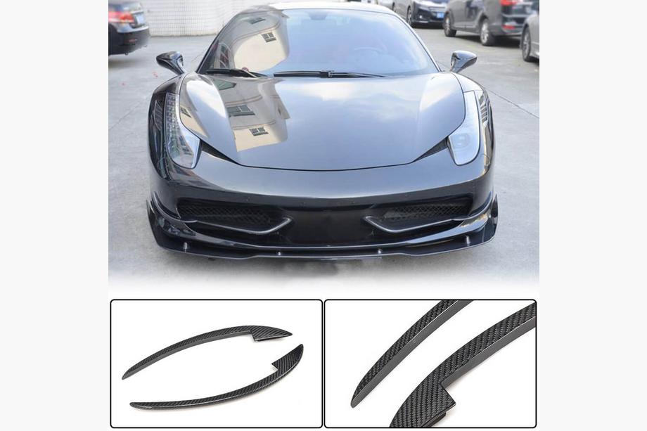 Ferrari 458 Italia 2009-2015 Nakładki na Zderzak Przedni V2 (2011-2013, Carbon) Image