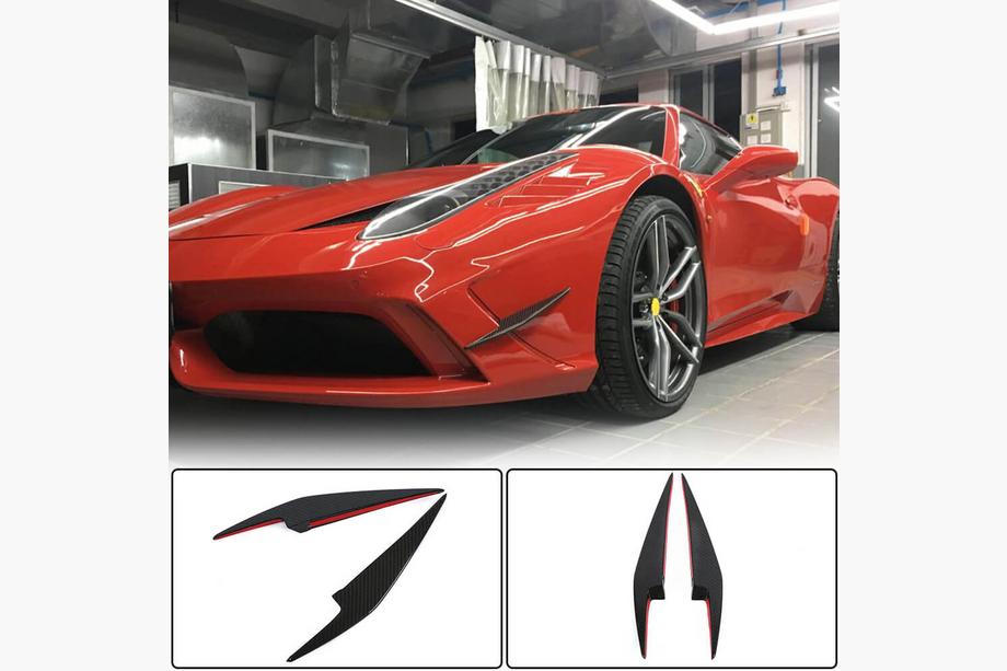 Ferrari 458 Italia 2009-2015 Nakładki na Przedni Zderzak z Włókna Węglowego (2014-2015) Image