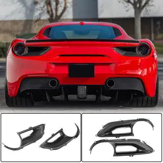 Nakładki na Tylne Lampy (2015-2017, Carbon) Ferrari 488 GTB 2015-2019 zdjęcia 1