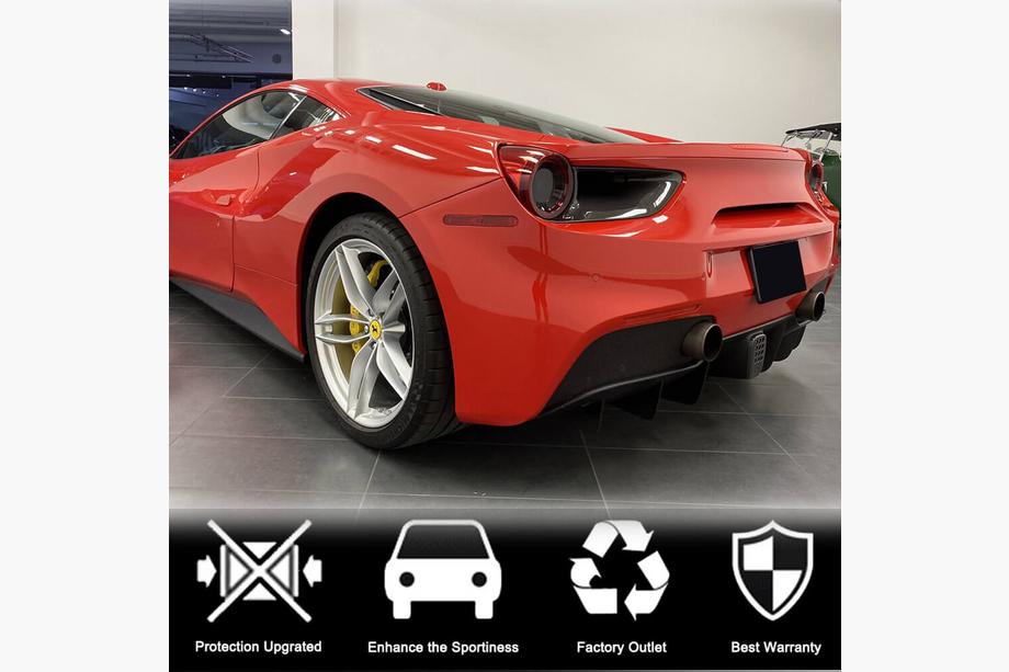 Ferrari 488 GTB 2015-2019 Nakładki na Tylne Lampy (2015-2017, Carbon) Zdjęcia 2