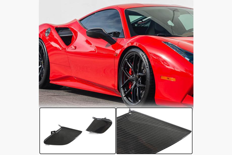 Ferrari 488 GTB 2015-2019 Nakładki na tylne błotniki z karbonu (2015-2019) Image
