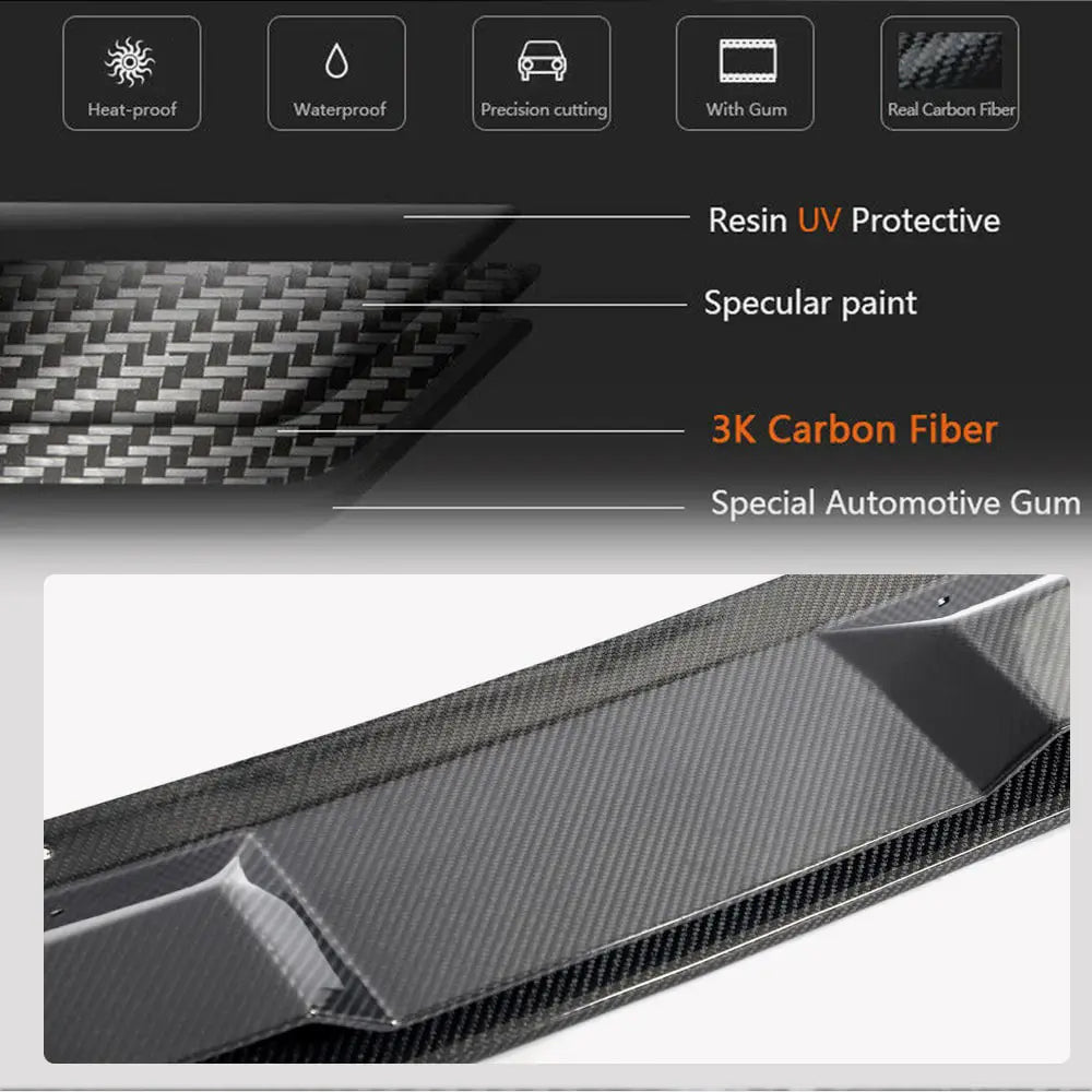 Nakładka Na Przedni Zderzak Lip (2021-2024, Carbon) zdjęcia 4