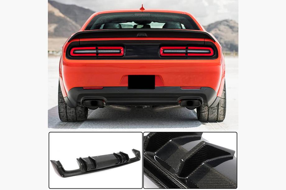 Dodge Challenger 2008-2023 Dyfuzor tylnego zderzaka (2015-2023, Carbon) Image