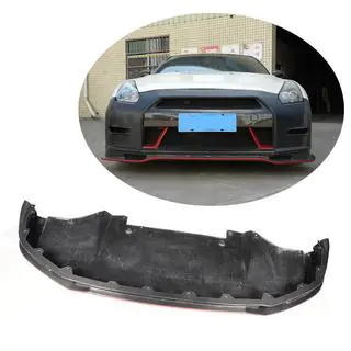 Nakładka na Przedni Zderzak Lip (2009-2015, Carbon) Nissan GT-R 2008-2025 zdjęcia 1