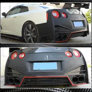 Dyfuzor Tylnego Zderzaka (2009-2015, Carbon) Nissan GT-R 2008-2025 zdjęcia 4